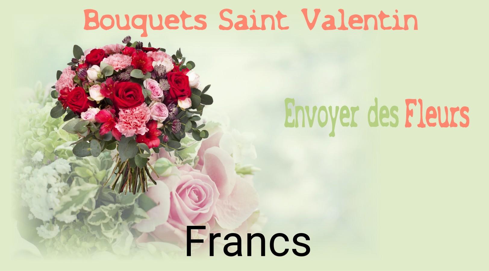 Roses de Saint-Valentin livrées à Francs